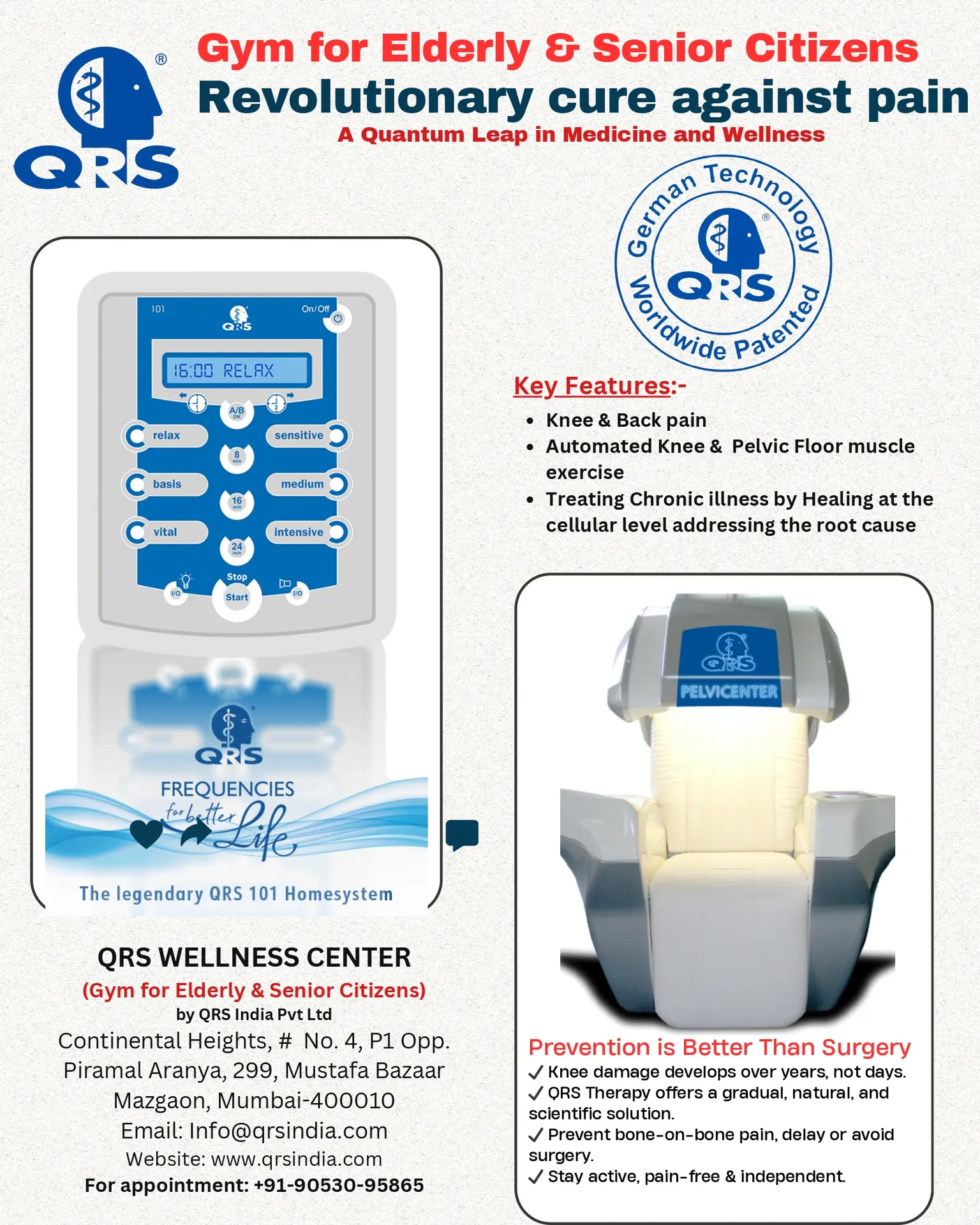 QRS Gym For Elderly